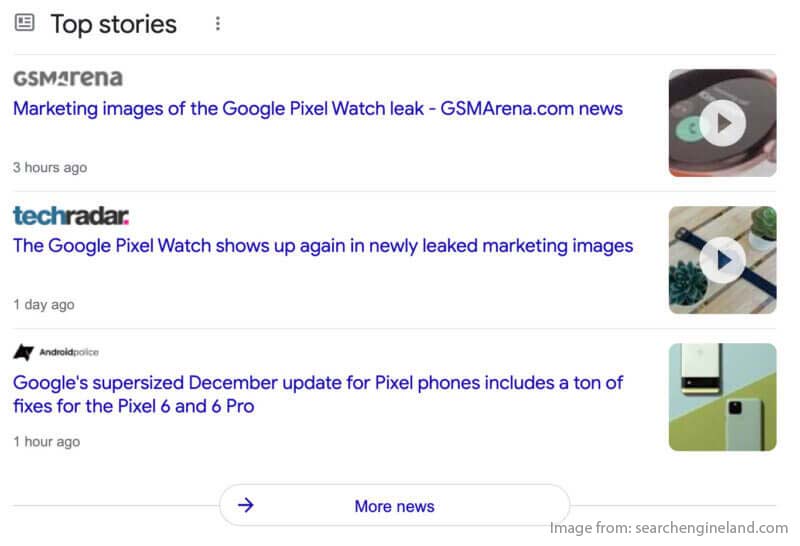 Google rolling out new Top stories design on desktop