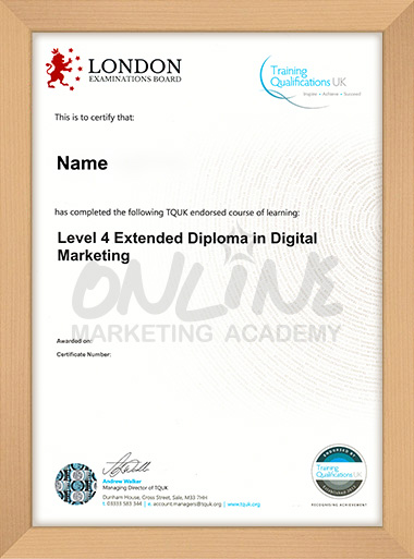 Level 4 Extended Diploma in Digital Marketing
