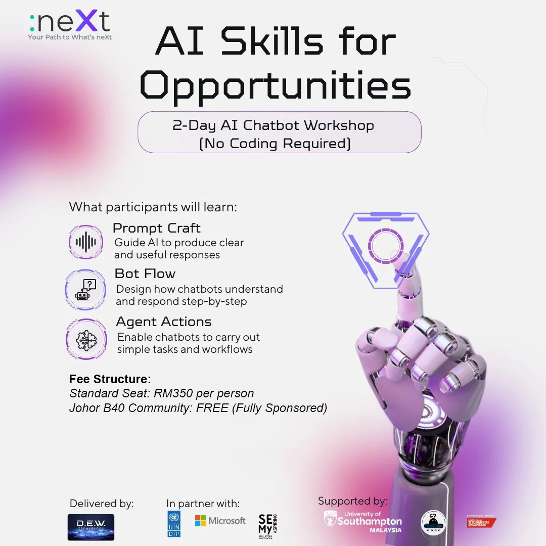 2-Day AI Chatbot Workshop in Partnership with UNDP, Microsoft & SE My