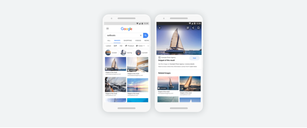 Learn how to find image licensing information on Google Images