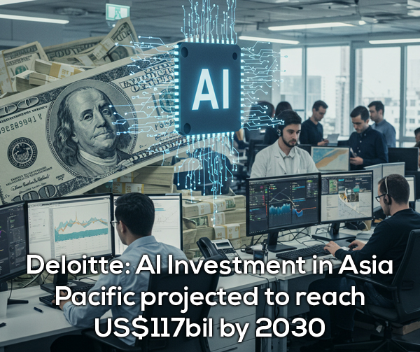 Deloitte: AI Investment in Asia Pacific projected to reach US$117bil by 2030