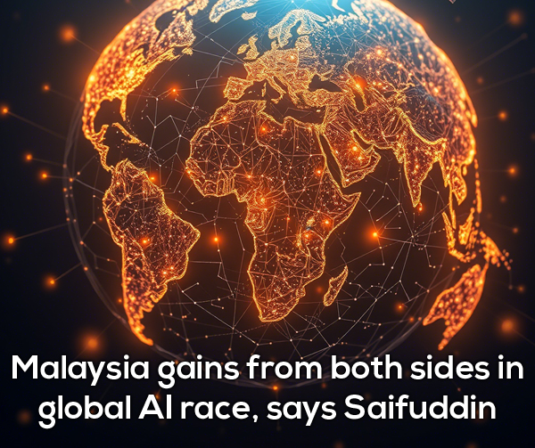 Malaysia gains from both sides in global AI race, says Saifuddin