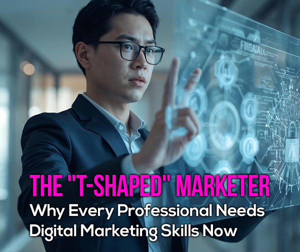 The "T-Shaped" Marketer: Why Every Professional Needs Digital Marketing Skills Now