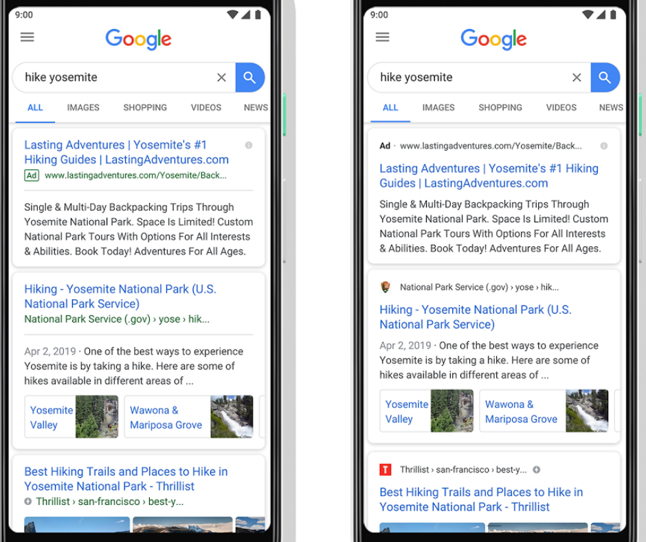 A new look for Google Search