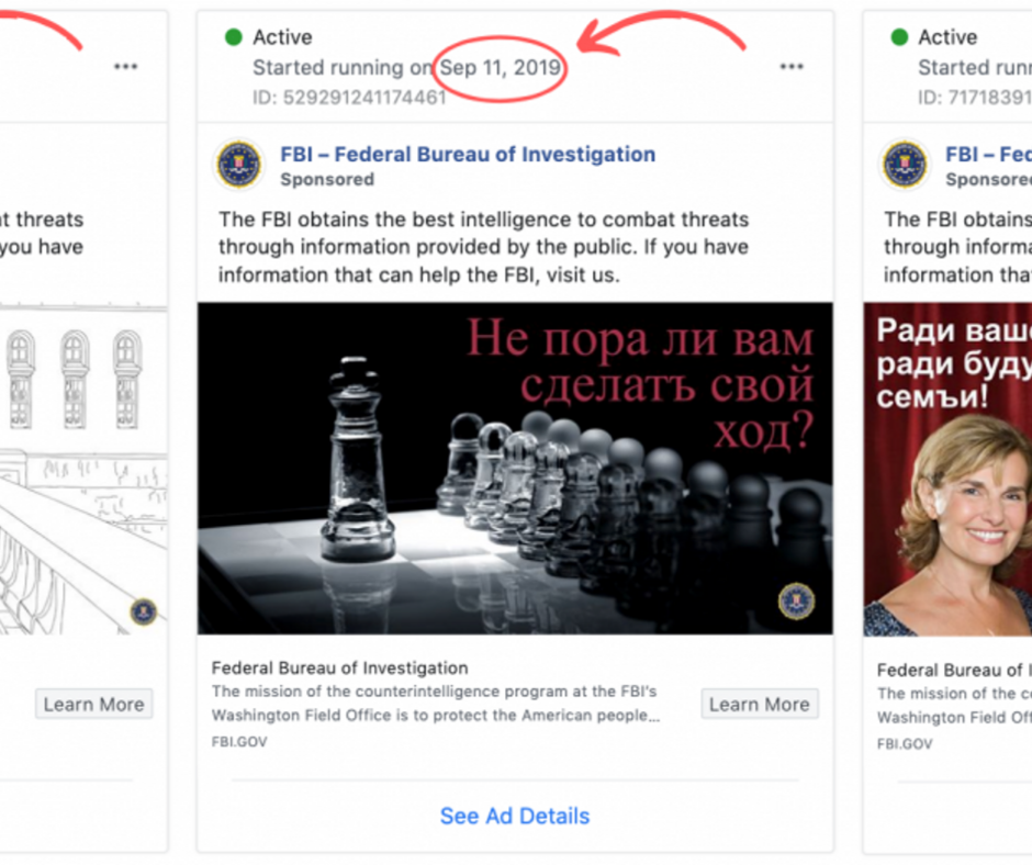 The FBI is using Facebook ads to recruit Russian spies