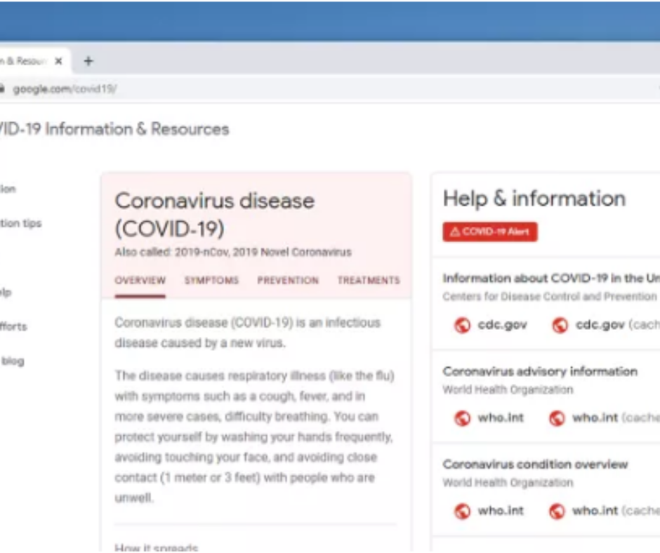 Google launches a coronavirus info hub to keep you up to date