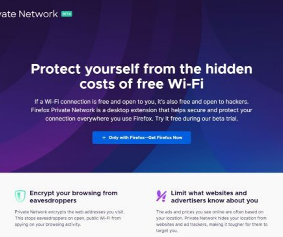 Mozilla will launch a beta version of its new VPN