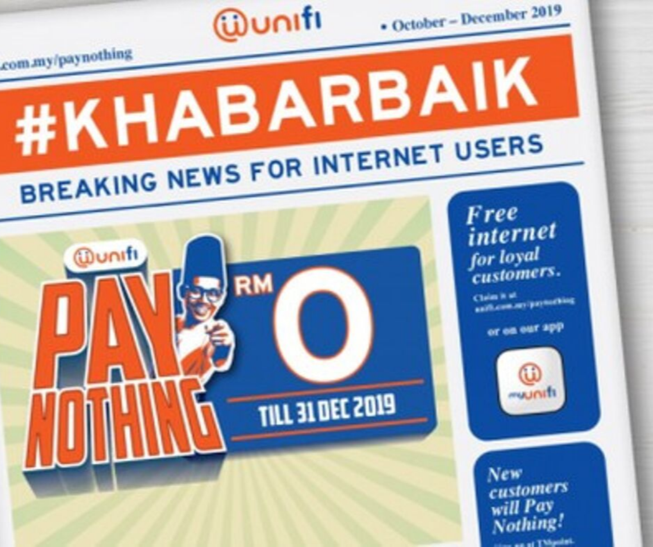 Unifi ‘Pay Nothing’ promo: Existing customers can enjoy free broadband until 2020
