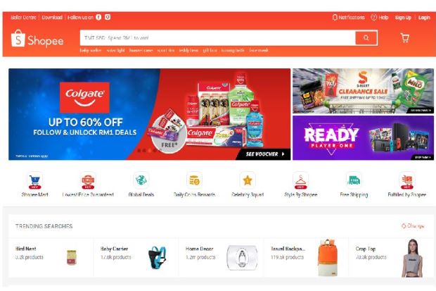 Shopee: More men are getting their products online