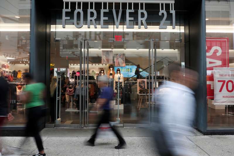 Forever 21 files for bankruptcy