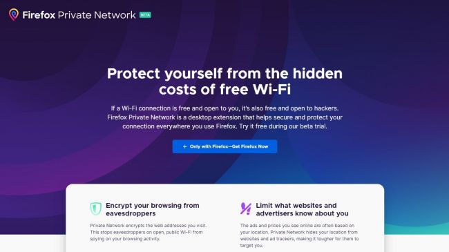 Mozilla will launch a beta version of its new VPN