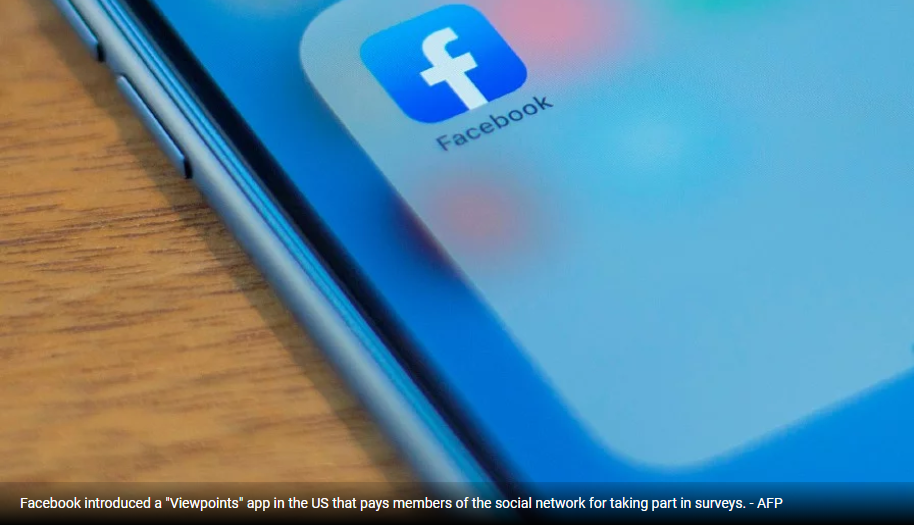 New Facebook app pays people to take part in surveys