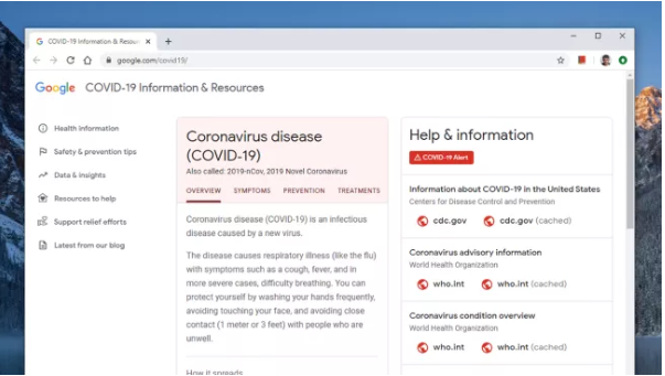 Google launches a coronavirus info hub to keep you up to date