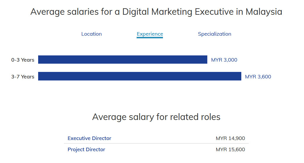 Online Marketing Academy - average pay for digital marketing executive