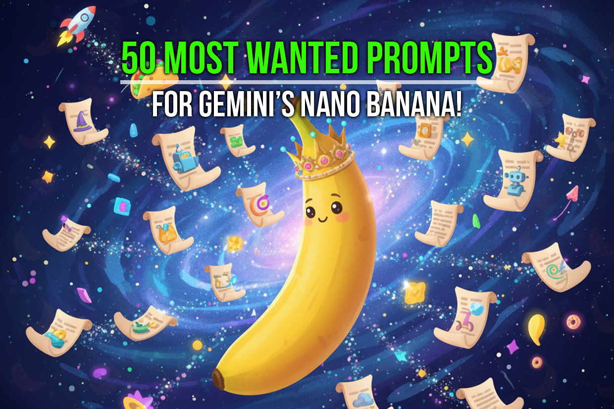 50 Most Wanted Prompts for Gemini's Nano Banana!