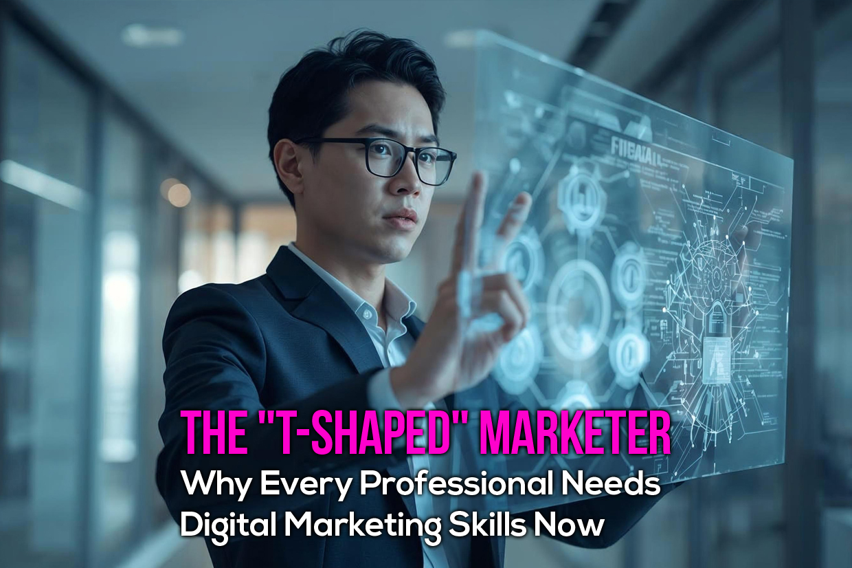 The "T-Shaped" Marketer: Why Every Professional Needs Digital Marketing Skills Now
