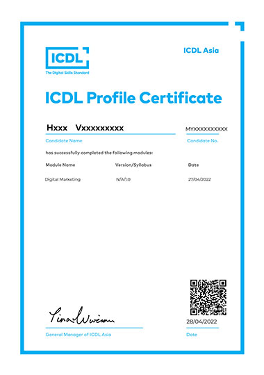 ICDL Professional Digital Marketing Certificate