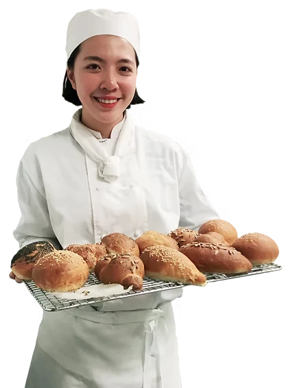 showcasing a freshly baked loaf of bread