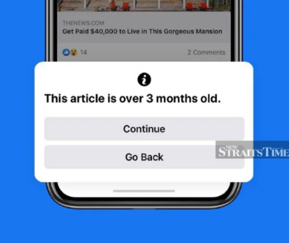 #TECH: Facebook provides additional context about timeliness of articles