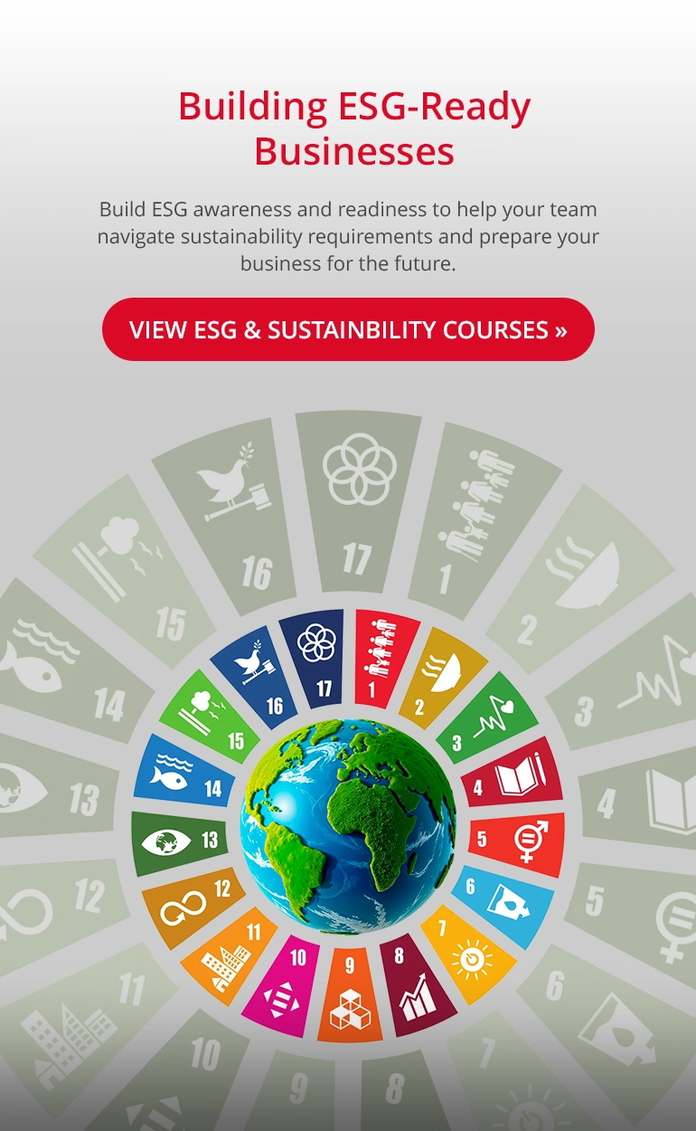 ESG & Sustainbility Courses ESG & Sustainbility Courses