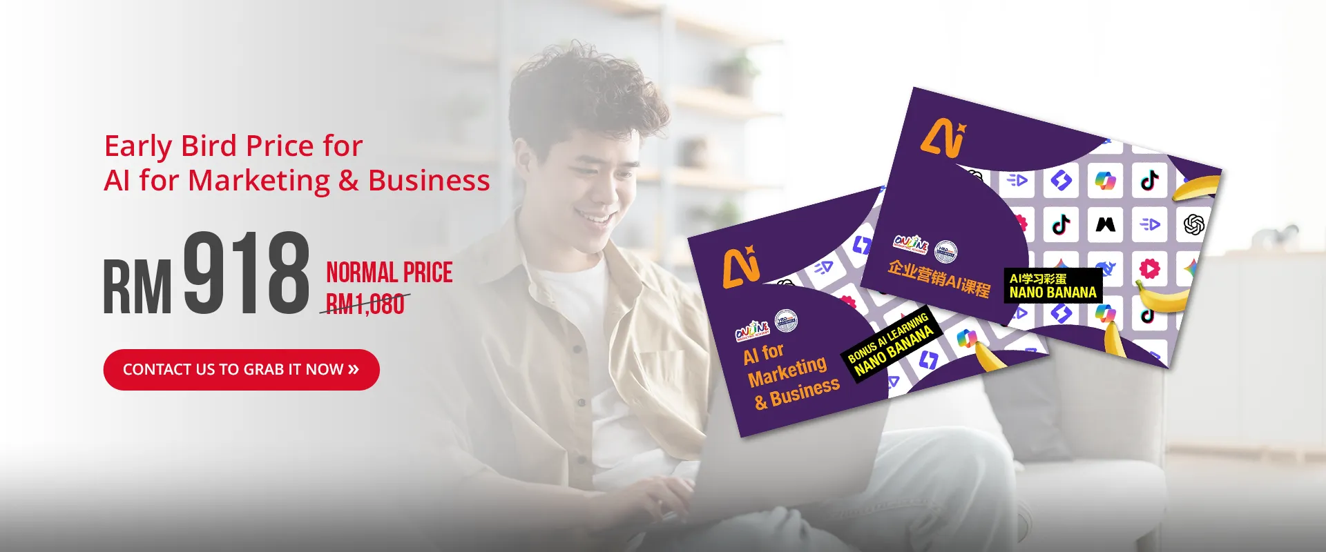 Early Bird Price for AI for Marketing & Business