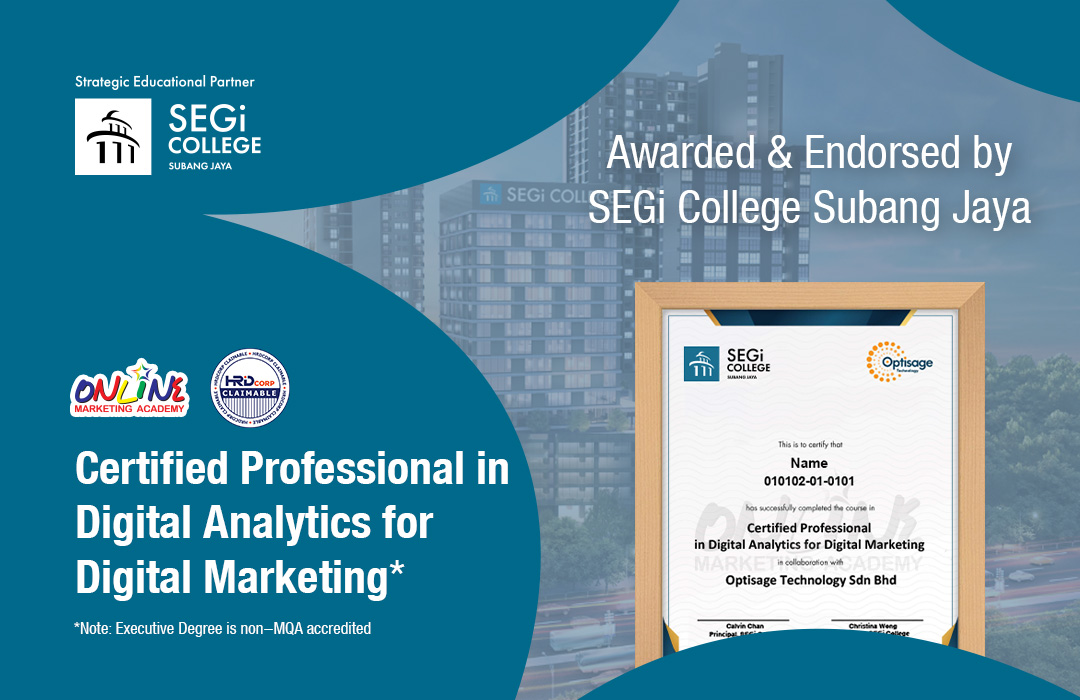 Certified Professional in Digital Marketing and Analytics*